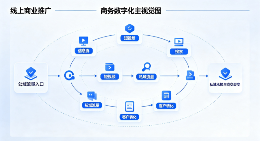 西丰县线上商业推广怎么做？全域流量闭环搭建与低成本转化实战指南
